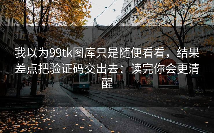 我以为99tk图库只是随便看看，结果差点把验证码交出去：读完你会更清醒